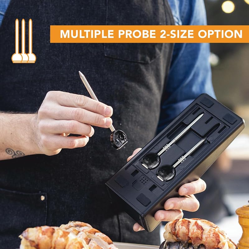 ProTemp Plus Next-Gen Wireless Meat Thermometer Stand + 1 Probe - 100% Wireless, Wi-Fi & Bluetooth
