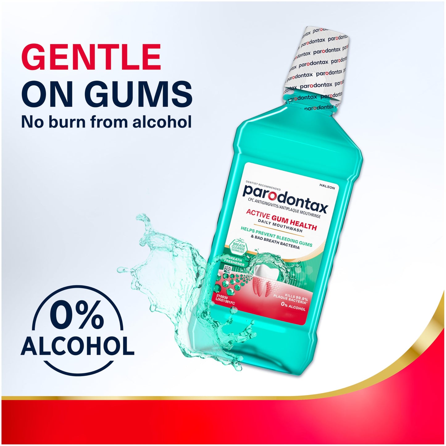 Parodontax Active Gum Health Breath Freshener Mouthwash, 3 x 16.9 fl oz