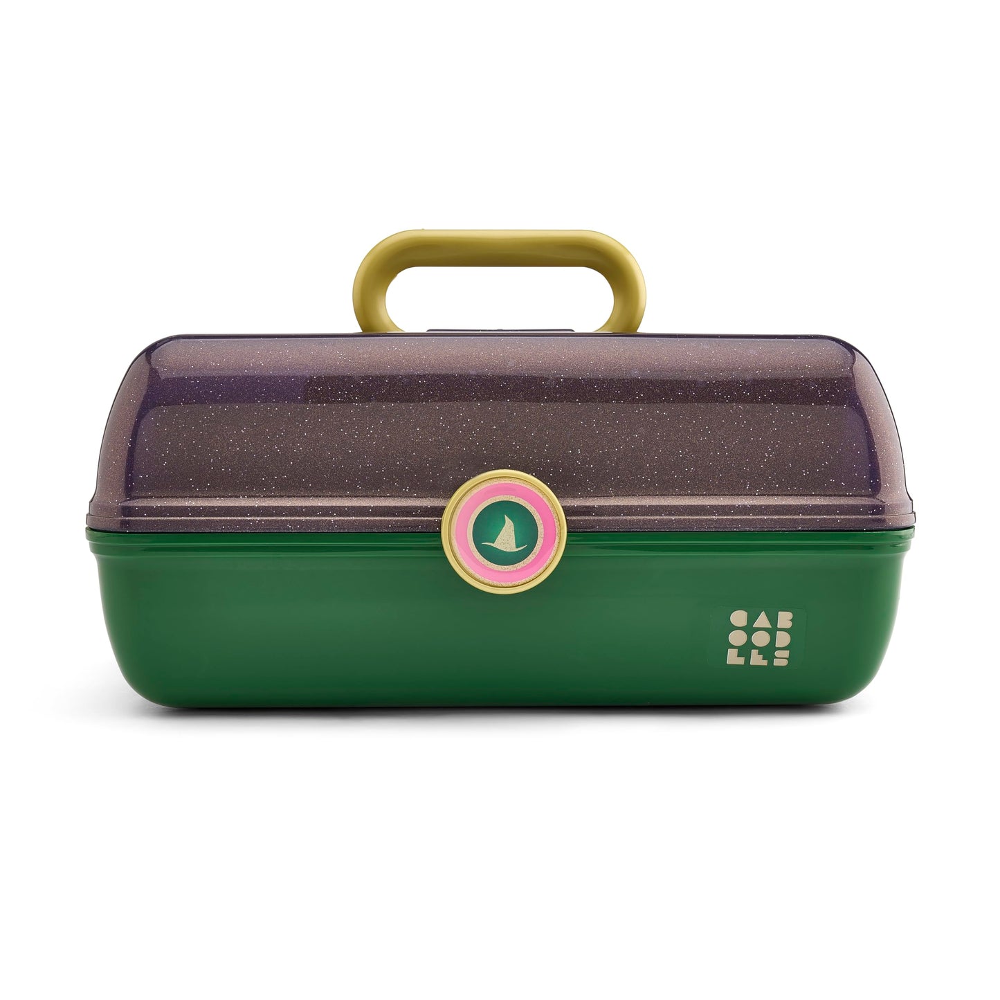 Caboodles Women's On-The-Go Girl, Wicked Elphaba-Purple Sparkle Over Green