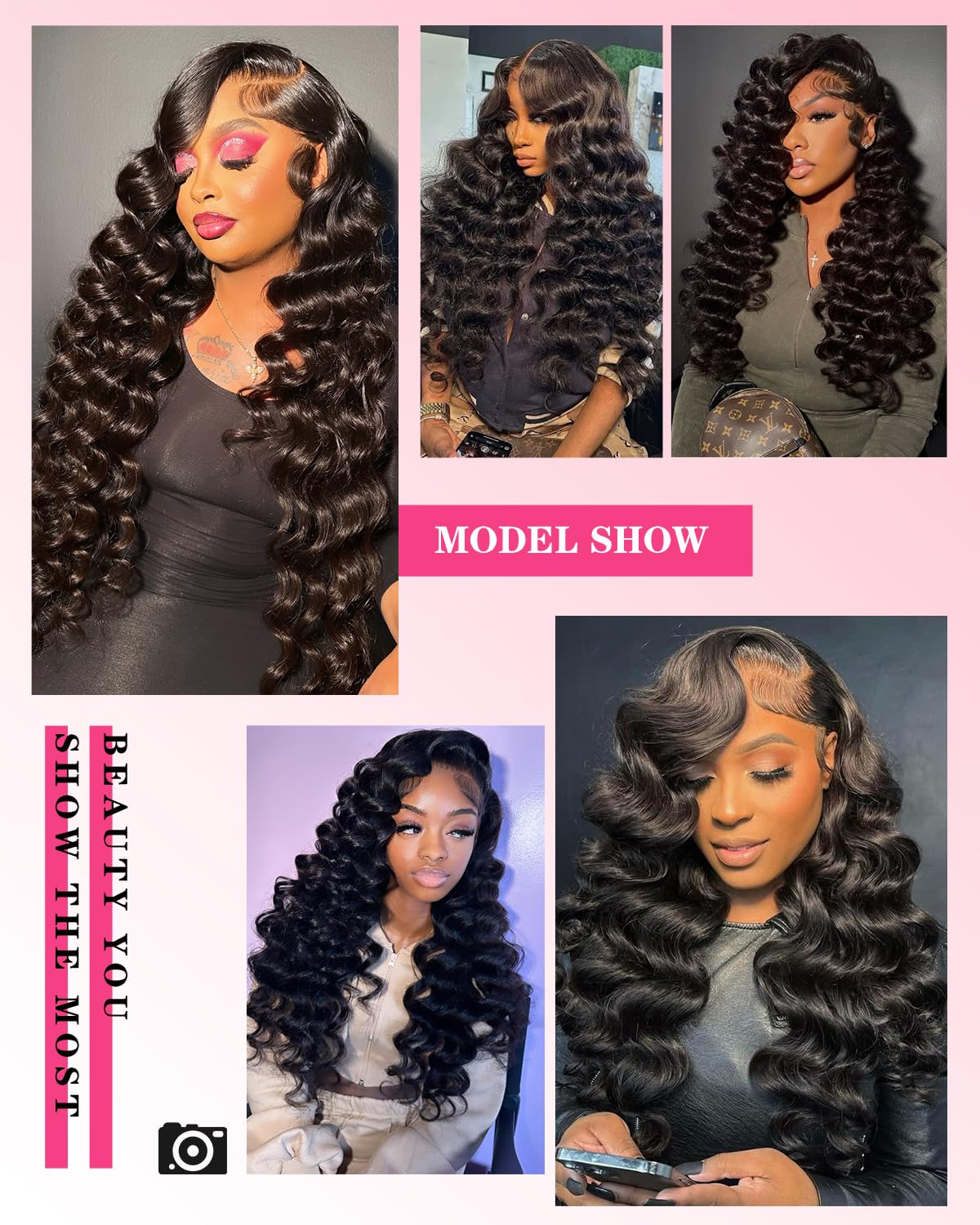 Loose Wave Bundles Human Hair 24 26 28 Inch 100% Real Human Hair Unprocessed Brazilian Virgin Loose Deep Wave Bundles Human Hair Remy Hair Extension Natural Color