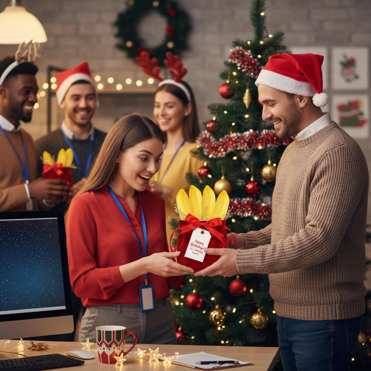 12 Pcs Banana Hand Cream Gifts Set for Women, Funny Fruit Hand Cream Gift for Baby Shower, Birthday Day, Fall Holiday Party, Bridal Shower Favors, Bridesmaid Gifts and Wedding Favors Party Supply