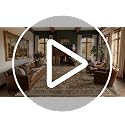 Vintage 8x10 Brown Area Rug for Living Room - Retro Style, Distressed Design