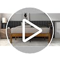 Twin Bamboo Platform Bed Frame with Under-Bed Storage - Brown, No Box Spring Needed