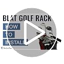 Wall Mount Golf Bag Storage Rack for 2 Golf Bags - Heavy Duty Steel, Rubber-Coated Hooks