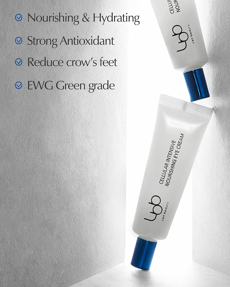 Eye Cream - Cellular Intensive Nourishing, Vegan, Anti-Aging with Tangerine Water & Shea Butter (0.5 oz)