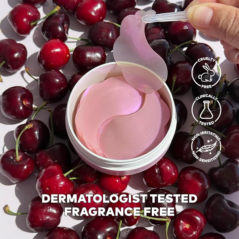 Undereye Hydrogel Masks with Cherry Extract & Hyaluronic Acid – Calming Clouds (MakeUp Eraser)