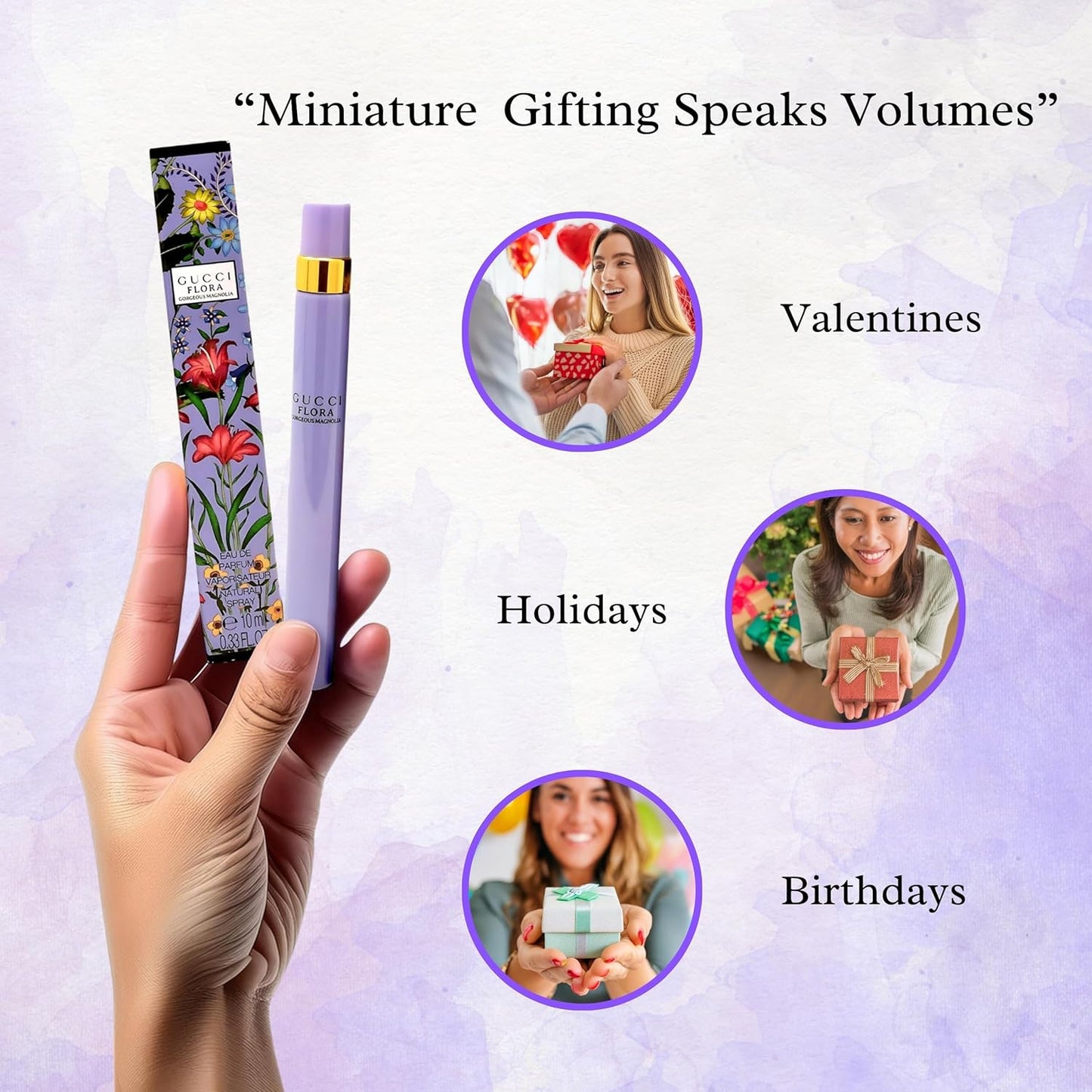 Gucci Flora Gorgeous Magnolia Mini Perfume for Women - 0.16 Fl Oz EDP