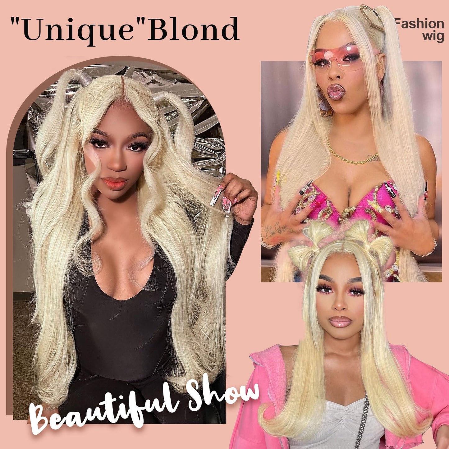 Quiport 613 Lace Front Wig Human Hair 210 Density Blonde Wig Human Hair 613 HD Lace Frontal Wig 13x6 Body Wave HD Lace Front Wigs Human Hair Pre Plucked With Baby Hair Glueless Wigs 24 Inch