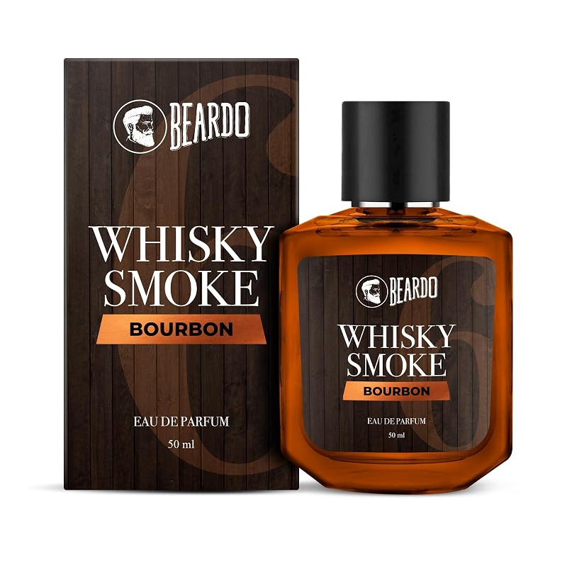 Beardo Bourbon Whisky Smoke Perfume 50ml – Woody Leathery Scent for Date Night