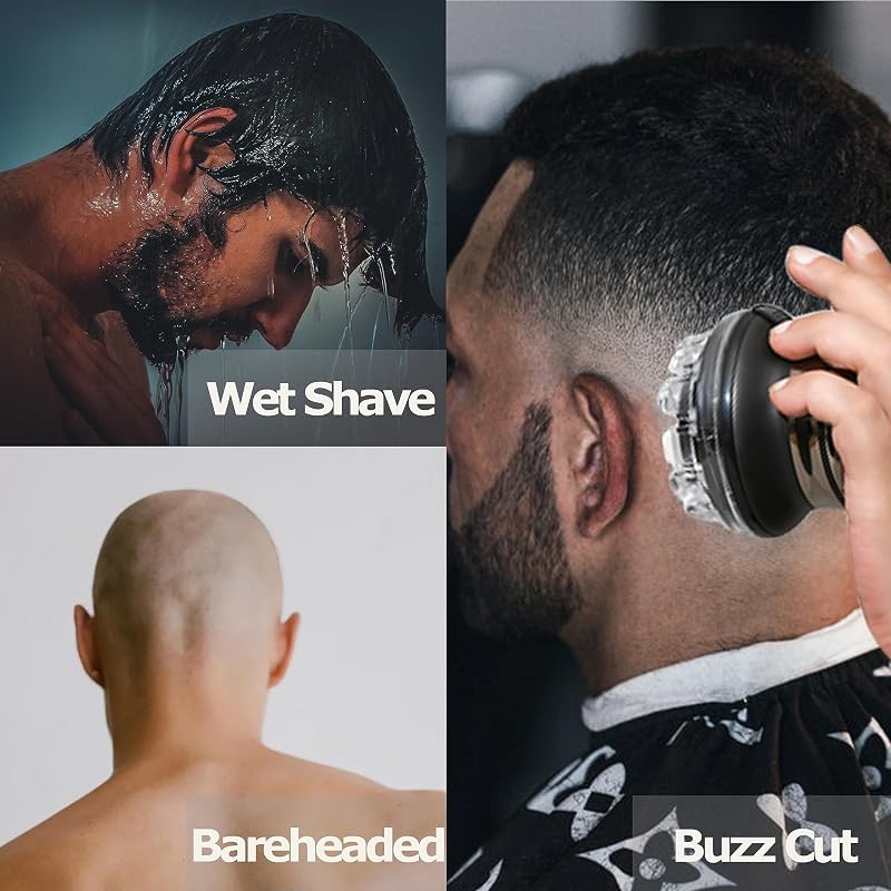 KEMEI Hair Clipper for Men – Silvery Automatic Self-Serve Trimmer, 60 Min USB