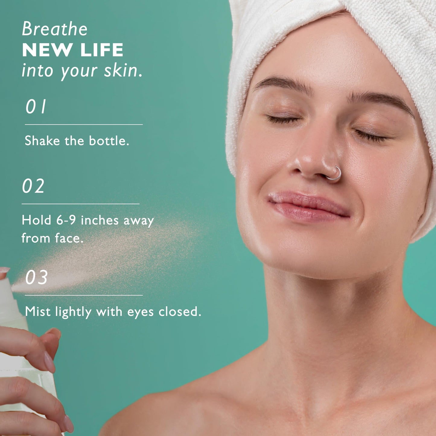 STEM Natural Intelligence ReSet Moisturizing Facial Spray, Setting Spray for Makeup, Makeup Setting Spray for Luxury Skin Care, Face Moisturizer for Women, Finishing Spray for Makeup, 1 oz