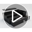 Wooden Cologne Stand Organizer with Hidden Drawer - Black, 01