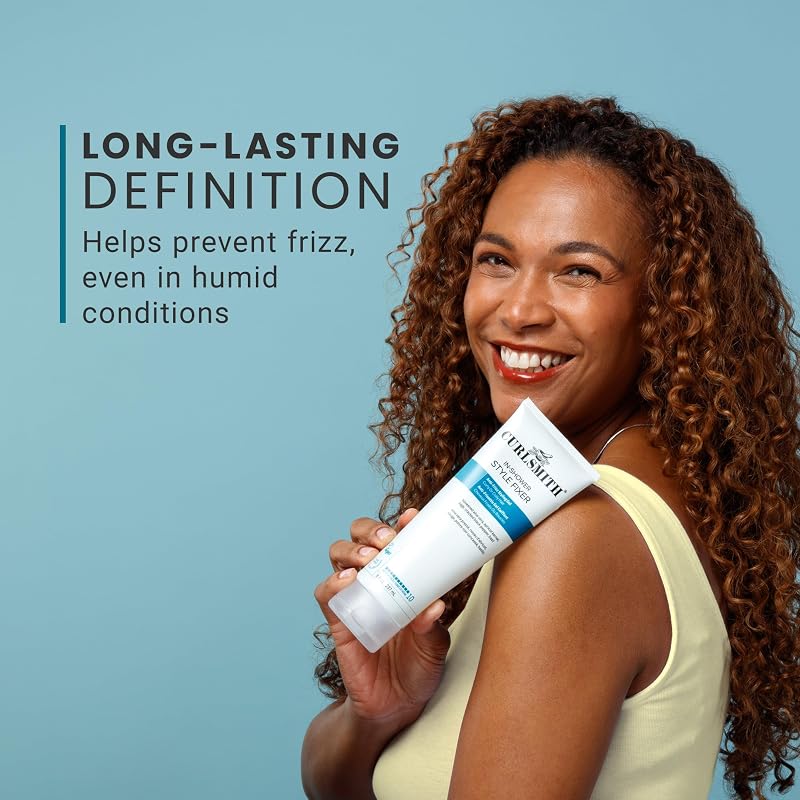 Curlsmith In-Shower Style Fixer Strong Hold Gel for Curls – 8 Fl Oz
