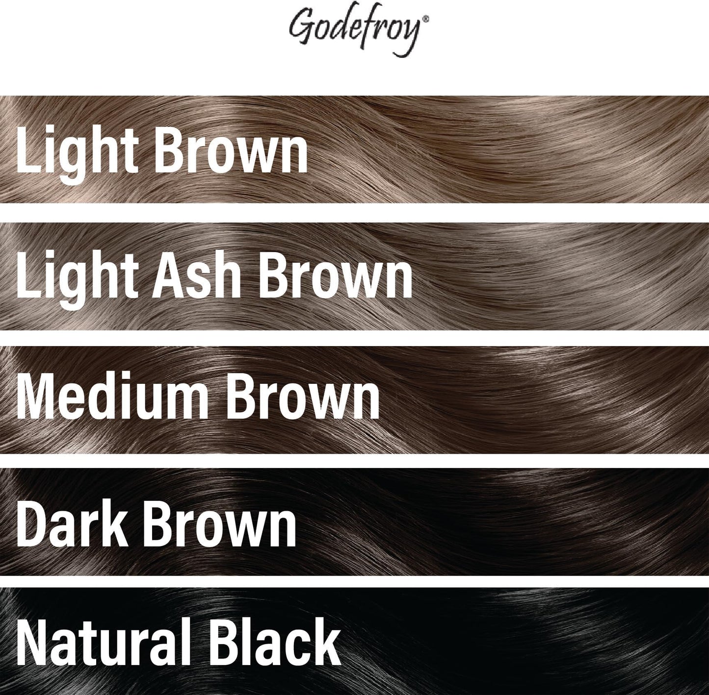 Godefroy Hair Color Tint Kit for 100% Gray Coverage, Dark Brown, 20 Applications, Long-Lasting Root Touch-Up for Men & Women, Pre-Measured Capsules, No Waste, DIY Salon-Quality Results at Home