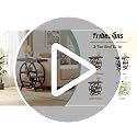 Tribesigns Rustic Brown 3-Tier End Table with Storage - Industrial Nightstand & Sofa Side Table
