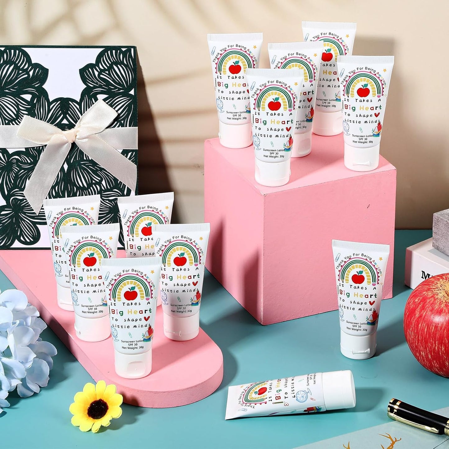 12-Pack SPF 30 Mini Sunscreen Lotion - Travel Size, Water Resistant, Perfect for Wedding Favors & Summer Gifts