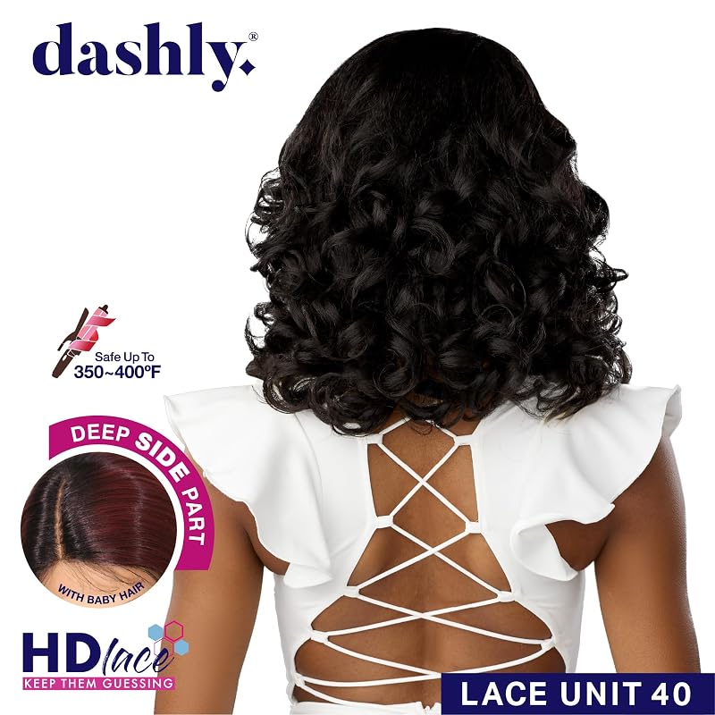 Sensationnel Dashly Lace Front Wig Unit 40 1B Off Black
