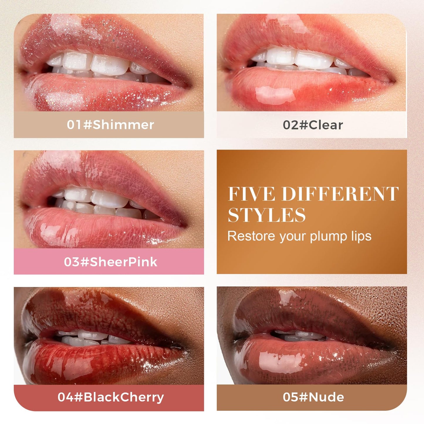 Seivble Lip Glaze Elixir Gloss, 2025 New Nourishing and Hydrating Lipgloss, Moisturizing Plumping Lip Gloss Lip Oil with High-shine Finish, Bunny Tongue, Non-Sticky (04# Black Cherry)