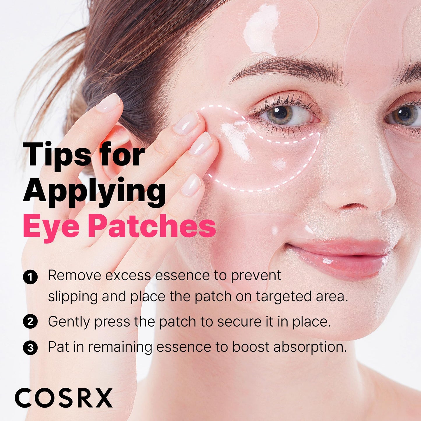 COSRX Under Eye Mask, Peptide Collagen Hydrogel Eye Patch for Puffy Eyes and Dark Circles, 60 Under Eye Patches, Korean Skin Care