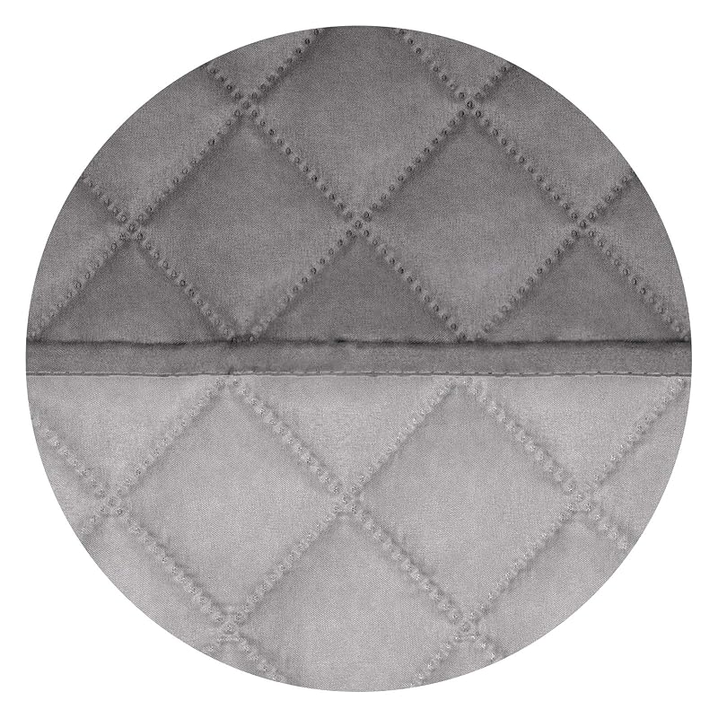 PureFit Reversible Quilted Couch Cover for Dogs 88" 4 Seater Gray/Light Gray