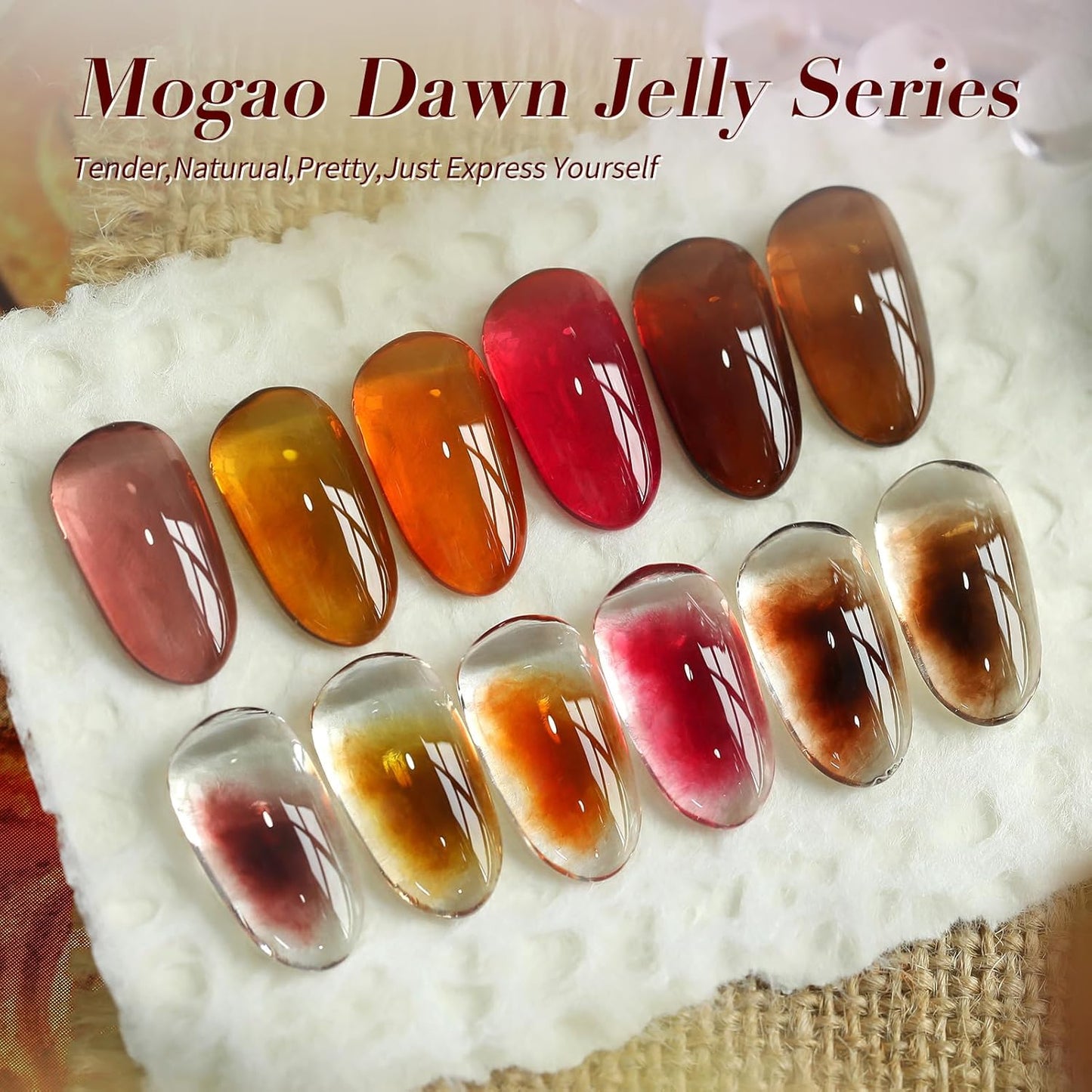 Born Pretty Neon Jelly Gel Nail Polish Set - Halloween Colors, Soak Off UV/LED for Salon & DIY