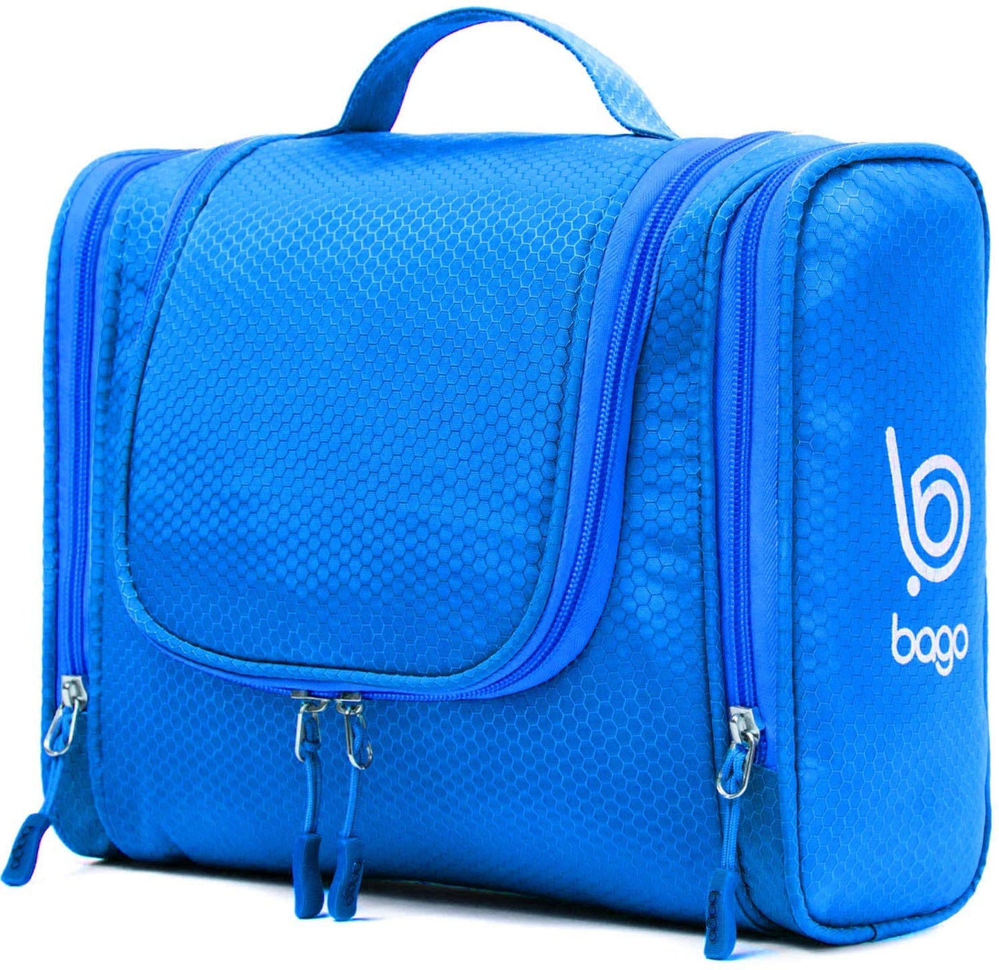Bago Travel Toiletry Bag for Women and Men - Large Waterproof Hanging Large Toiletry Bag for Bathroom and Travel Bag for Toiletries Organizer -Makeup Bag (Blue)