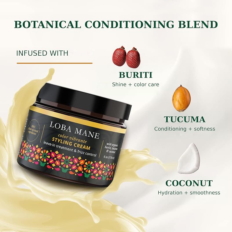 Hydrating Styling Cream for Curly & Color-Treated Hair - 6 oz
