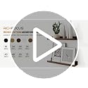 Walnut 72-Inch Picture Ledge Shelf Set of 2 - Floating Wall Shelves for Photos & Display