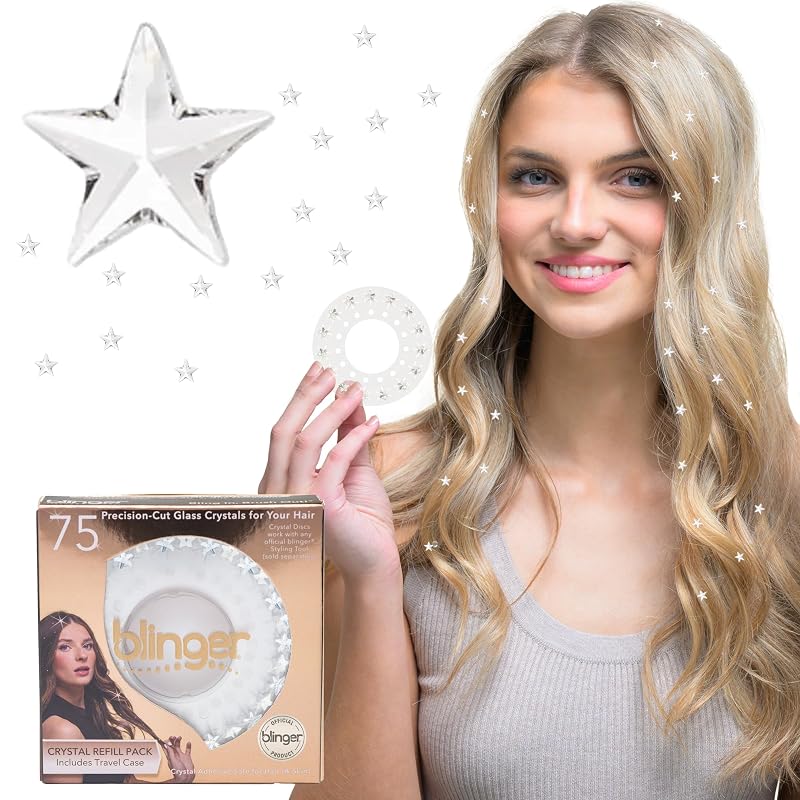 blinger Shimmer Collection Refill Pack - Crystal Stars 5 mm (Variation: Crystal Stars + 5 mm)