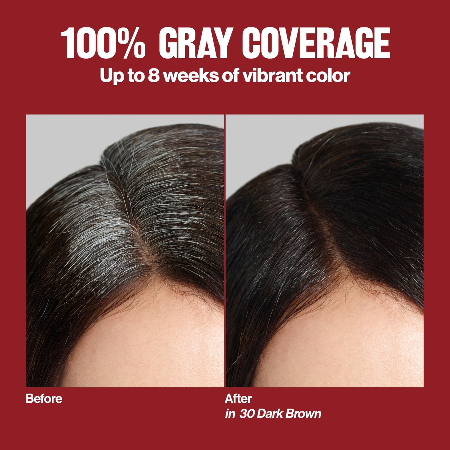 Revlon ColorSilk with Bond Repair Complex, Brown Permanent Hair Color, 100% Gray Coverage, Ammonia Free Hair Dye, Vegan Keratin, 30 Dark Brown (Pack of 3)
