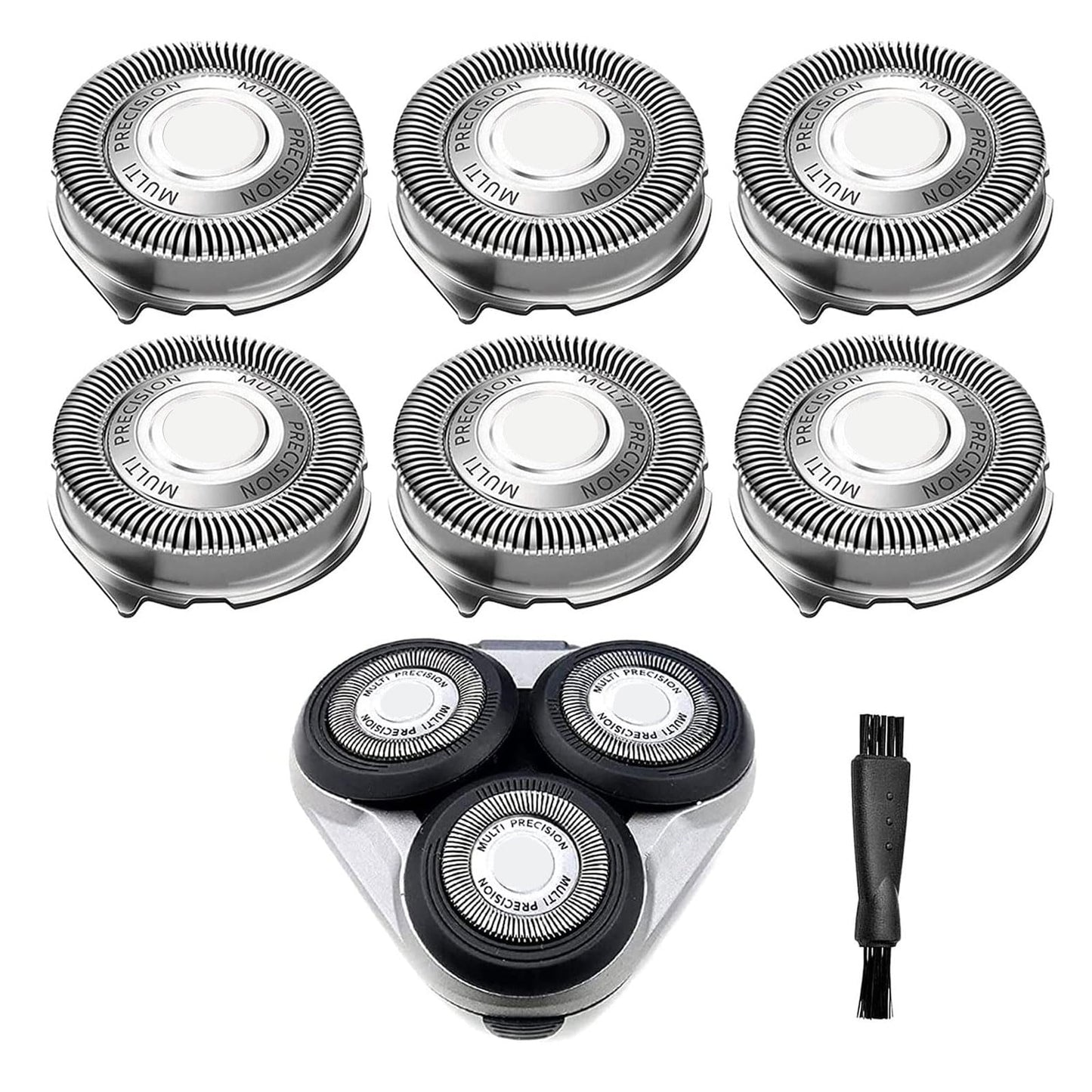 Gleway Sh50/52 Replacement Heads Compatible with Norelco Series 5000 Electric Shavers, New Upgrade Razor Replacement Blades Fit for Series 5000 S5xxx, PT8xx, PT7xx, AT8xx, AT7xx, 6Pack