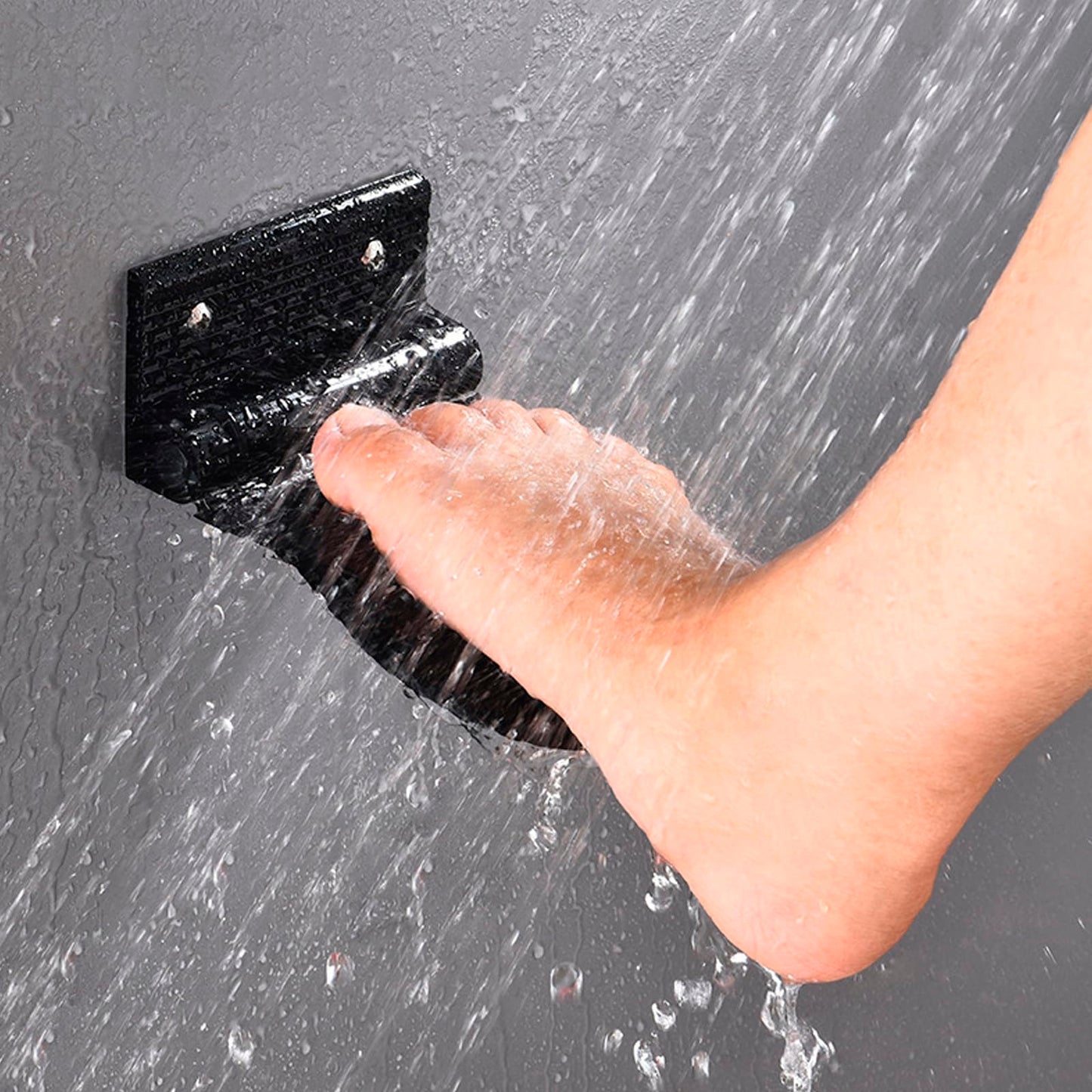 Wall-Mounted Shower Foot Rest for Shaving Legs, Foldable Aluminum Bathroom Foot Pedal Footrest for Shower, Non-Slip Footstep Stand Shower Aid for Elderly & Pregnant Women & Back Pain Sufferers