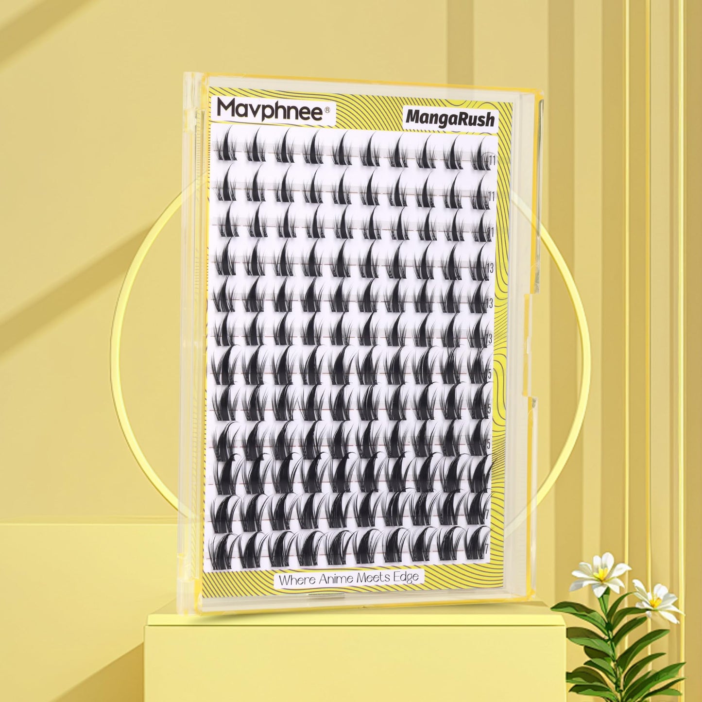 Manga Lash Clusters Anime Eyelash Clusters Spiky Individual Lash Extensions Natural Fairy Cluster Lashes 120 Pcs 11-17MM CC-Curly Cluster Eyelash Extensions Wispy DIY Lash at Home by Mavphnee