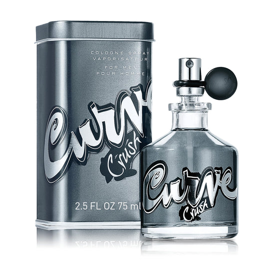 Curve Men's Cologne Fragrance Spray, Casual Day or Night Scent, Curve Crush, 2.5 Fl Oz