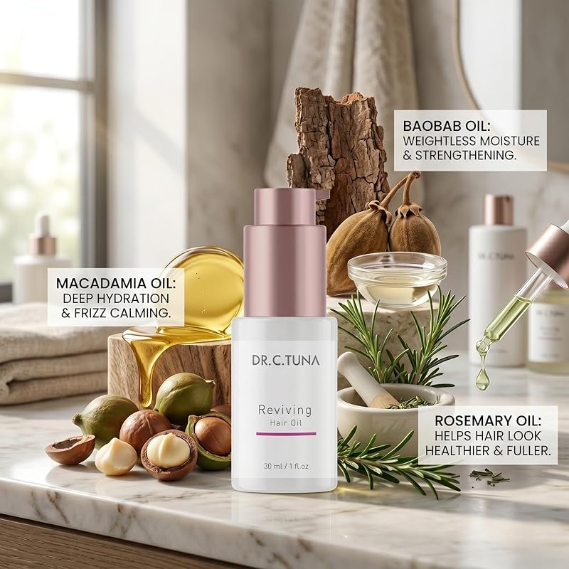 Reviving Hair Oil with Garlic & Almond — Pre-Wash Treatment, 1 fl oz