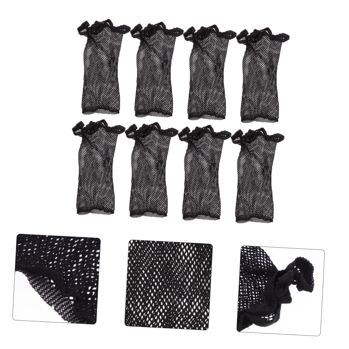 Vaguelly 8pcs Elastic Wig Hair Mesh Caps Lightweight and Wig Covers Practical Hair Net for Women