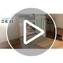 DEXI Ultra Thin Indoor Door Mat 36x56 Beige Non Slip Entrance Rug