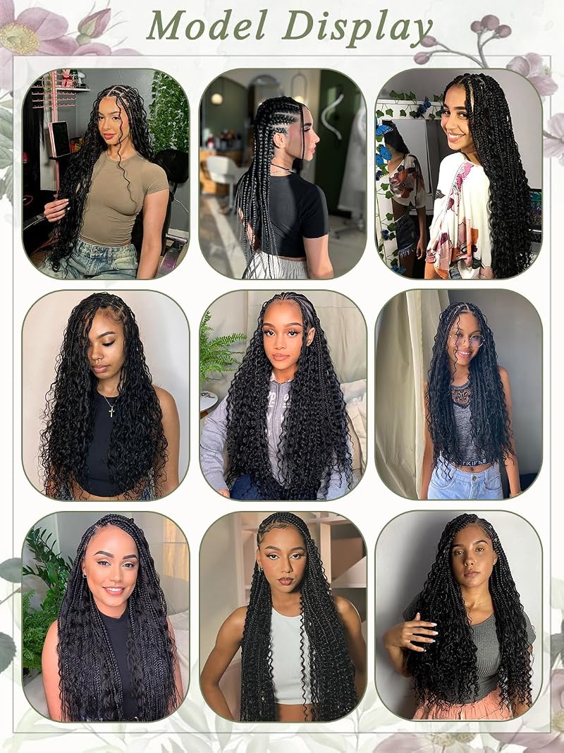 Human Braiding Hair for Boho Braids – 16 Inch Deep Wave Bulk 100g Pack