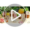 Square Style Fruit Design Compact Pocket Mirror Set - 24 Pieces