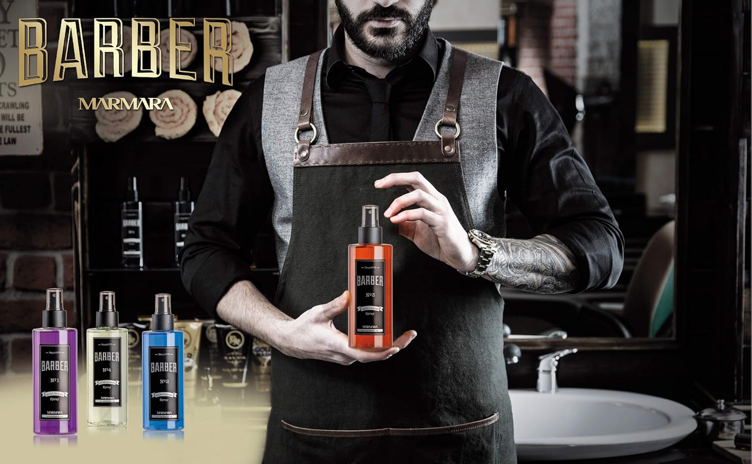 Travel Size Marmara Barber Cologne (50ml) - Ideal for Modern Barbers & Shaving Enthusiasts