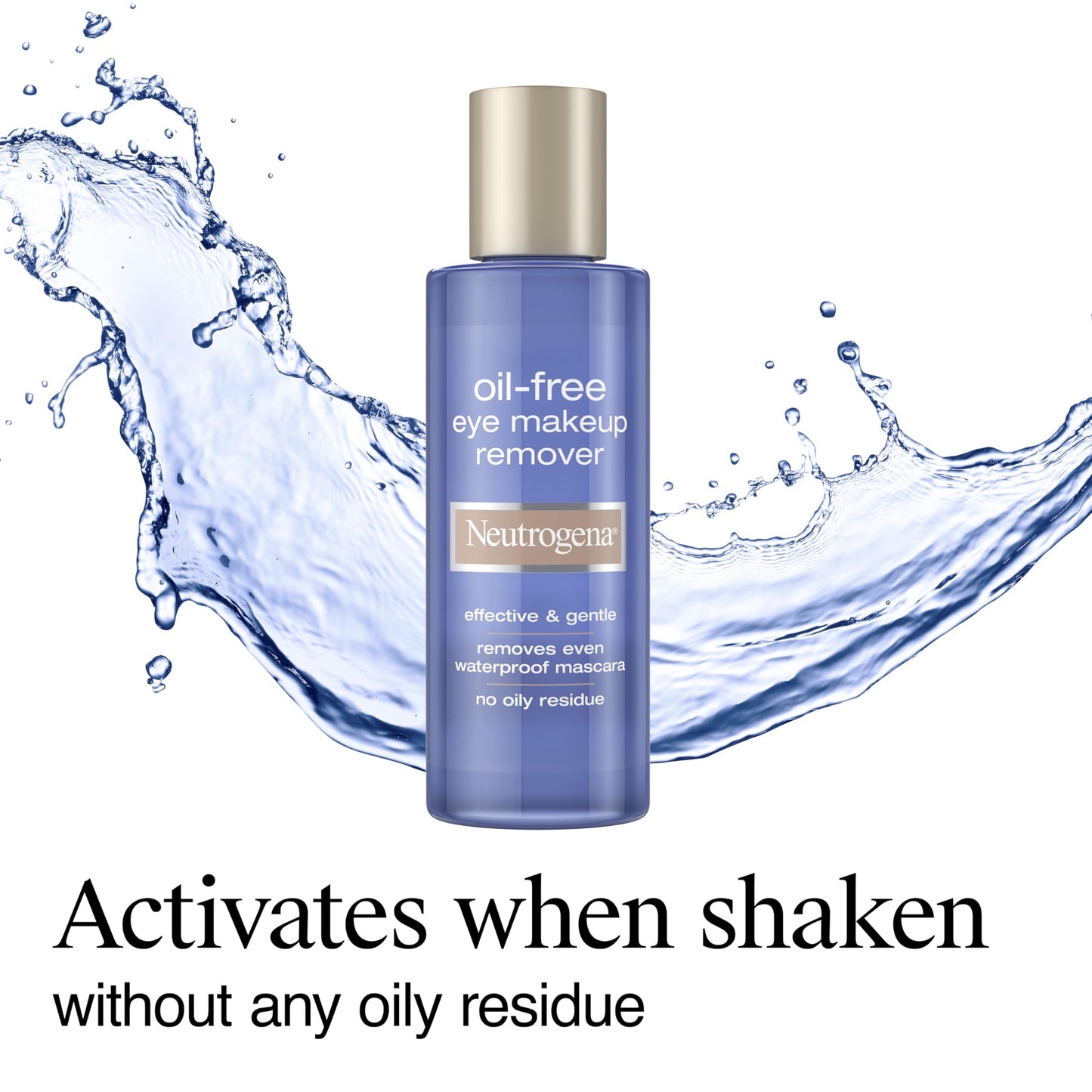 Neutrogena Gentle Oil-Free Eye Makeup Remover & Cleanser for Sensitive Eyes, Non-Greasy Makeup Remover, Waterproof Mascara Remover, Dermatologist & Ophthalmologist Tested, 5.5 fl. oz