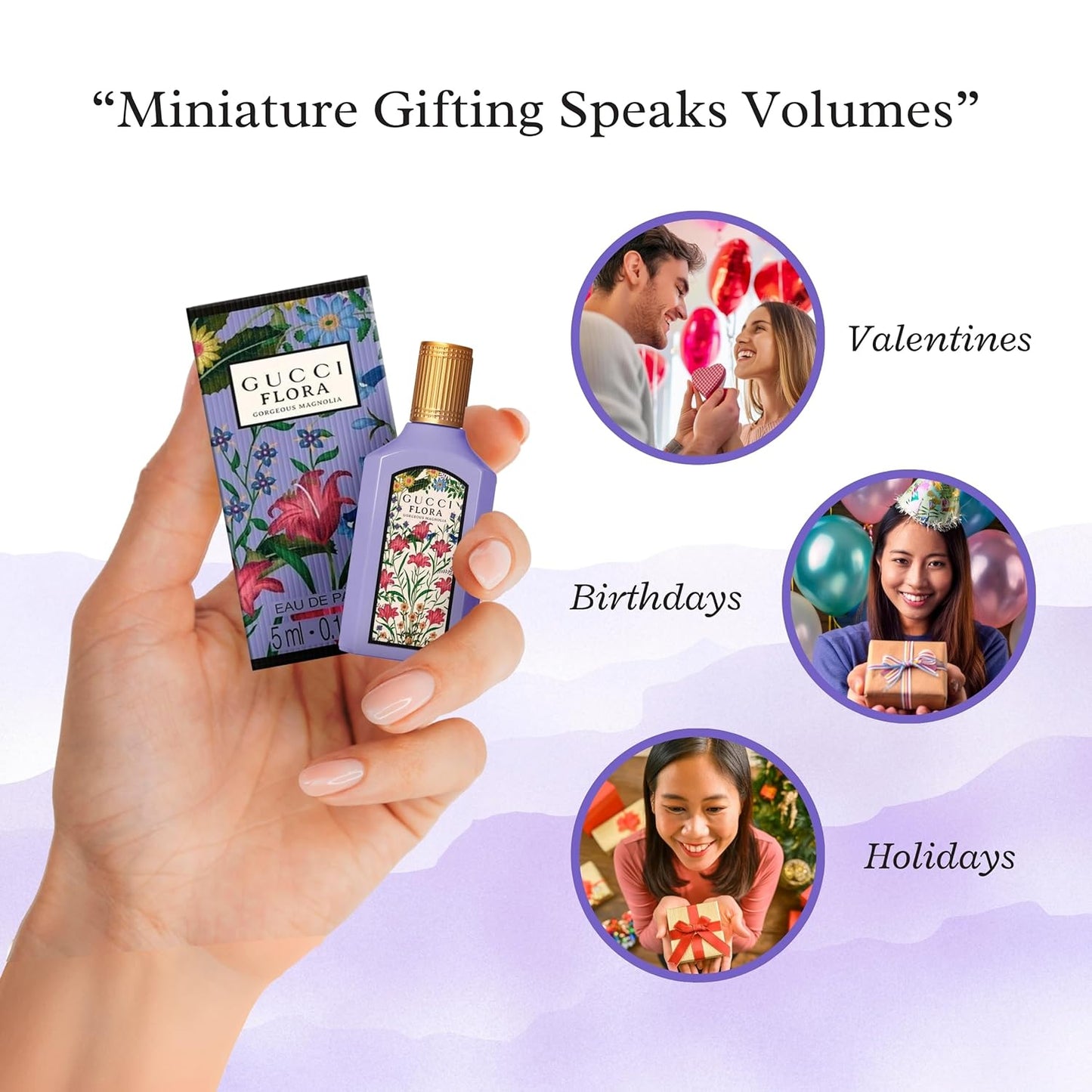 Gucci Flora Gorgeous Magnolia Mini Perfume for Women - 0.16 Fl Oz EDP