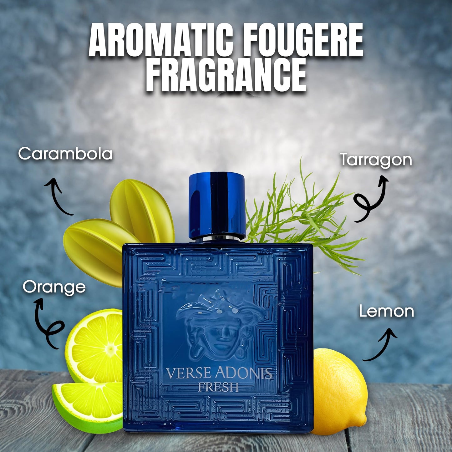 A CENTER 3Pack Men Cologne Victorious Heroes&Verse Fresh&Verse Adonis Fresh Eau De Parfume Spray with Woody Floral & Fruity Scent Perfume Gift Set Day to Night Luxury Fragrances