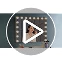 26x22 Inch Hollywood Vanity Mirror with 18 Dimmable LED Bulbs - Wall or Desk Mount