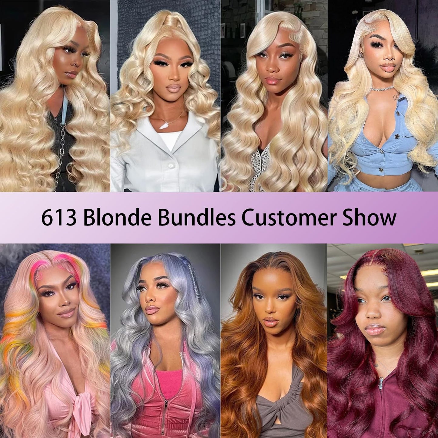 613 Bundles Human Hair Body Wave Single Bundle 30 Inch Blonde Human Hair Bundles 12A Grade 100% Unprocessed Brazilian Virgin Hair Weave Body Wave 100G Machine Double Weft