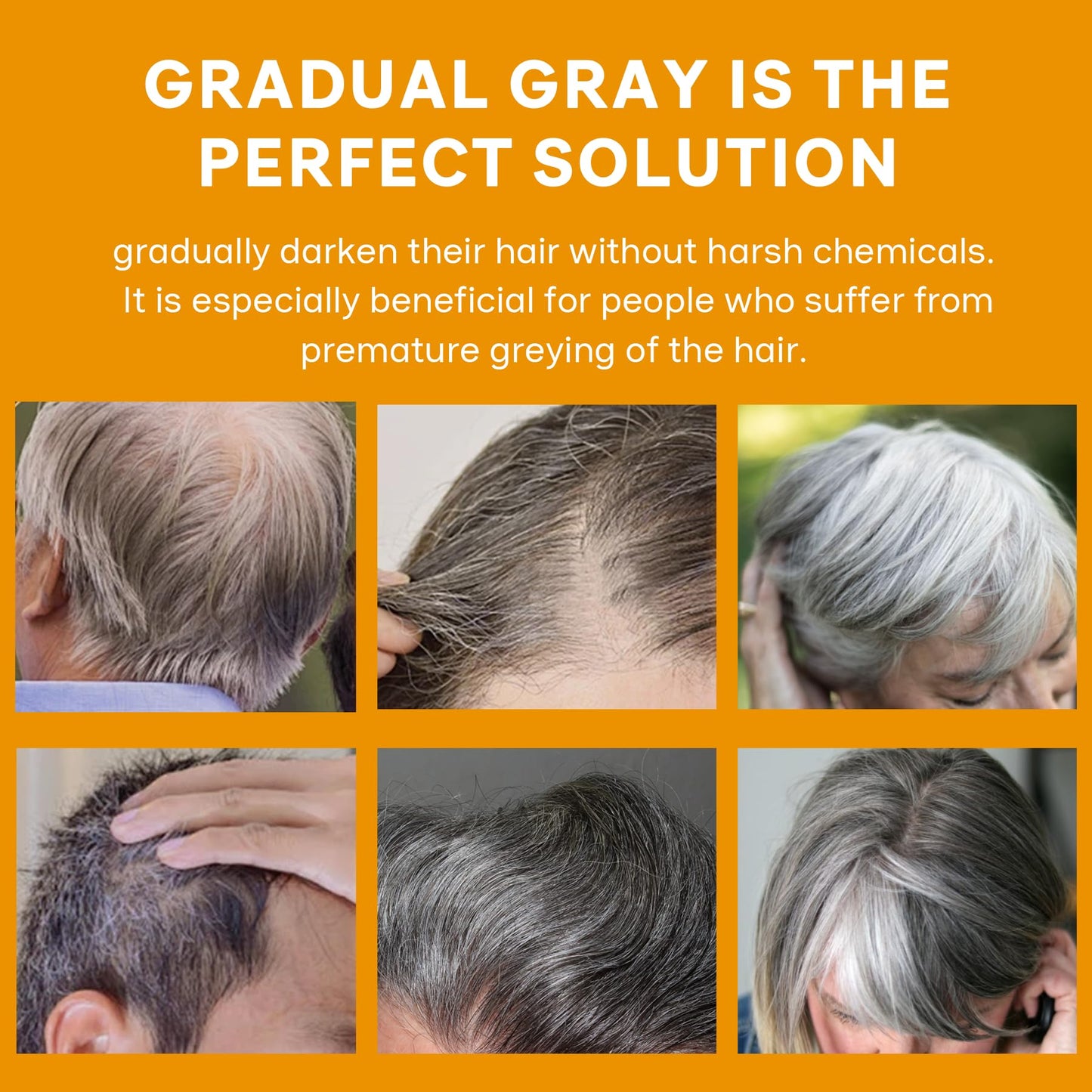 Usman Natural Grass Hair Serum Spray - Reverse Thinning, Boost Growth & Darkening, Scalp Care, Usma Mist for Women & Men