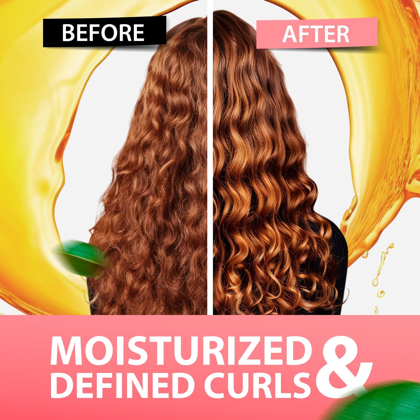 Curl Cream – Lightweight Leave-In Curl Defining Cream for Curly & Wavy Hair, Anti-Frizz Moisturizer and Curl Activator Texturizer with Macadamia and Argan Oil, 8.1 fl oz