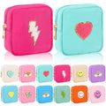 Umigy Mini 12-Piece Nylon Makeup Bags Set - 5 Inch Small Cosmetic Pouches