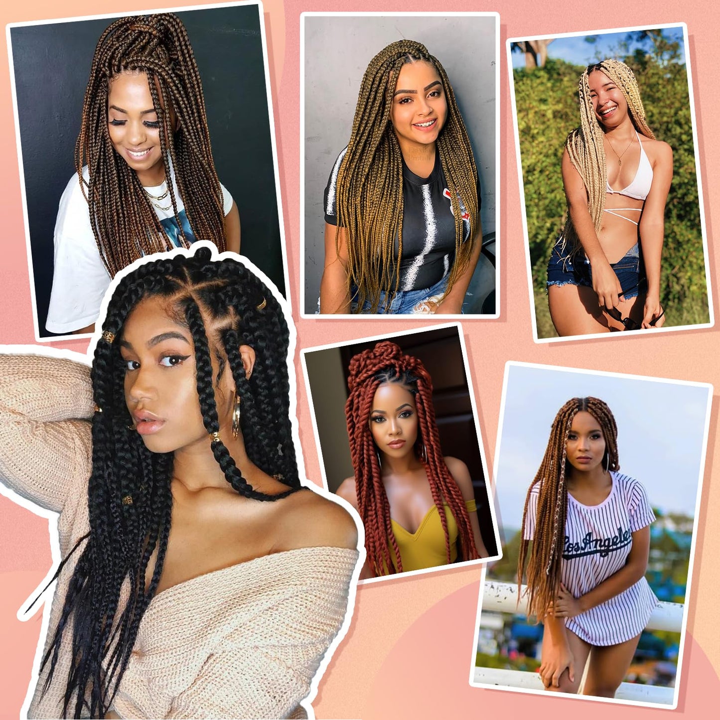 Dark Brown Braiding Hair Pre Stretched 16 Inch 8 Packs Professional Synthetic Braiding Hair for Box Braids/Twists/Crochet Braids No Itch Hot Water Setting Soft Yaki Texture (4#)