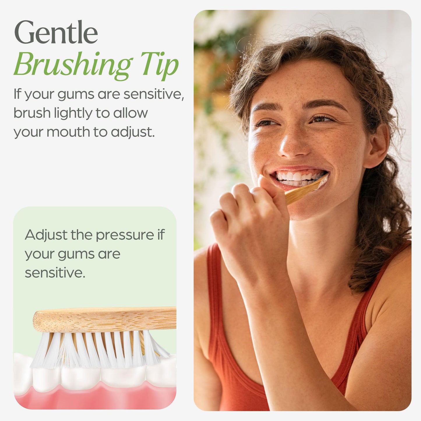 VIVAGO Bamboo Toothbrushes 10 Pack - BPA Free Soft Bristles Toothbrushes, Eco-Friendly, Natural Wooden Toothbrush